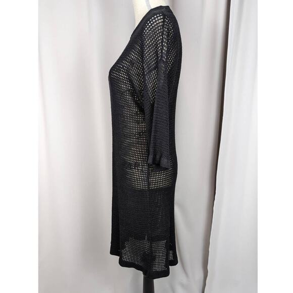 Goth Minnie Rose Mesh Knit Viscose Dress Black Size XS/S - Picture 3 of 13